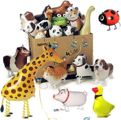 Animal Walking Balloons Set- 20 Pieces(Random)