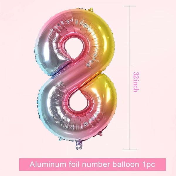6 PCS Unicorn Theme Foil Balloons for Birthday Party  (Any Age)