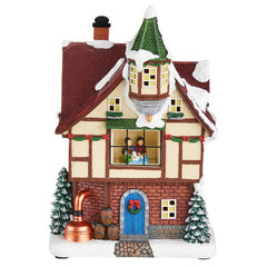 30 Piece Holiday Village Scene with LED Lights & Sounds