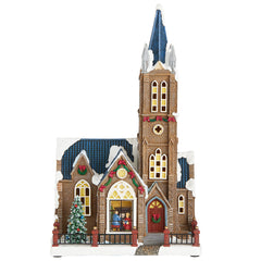 30 Piece Holiday Village Scene with LED Lights & Sounds