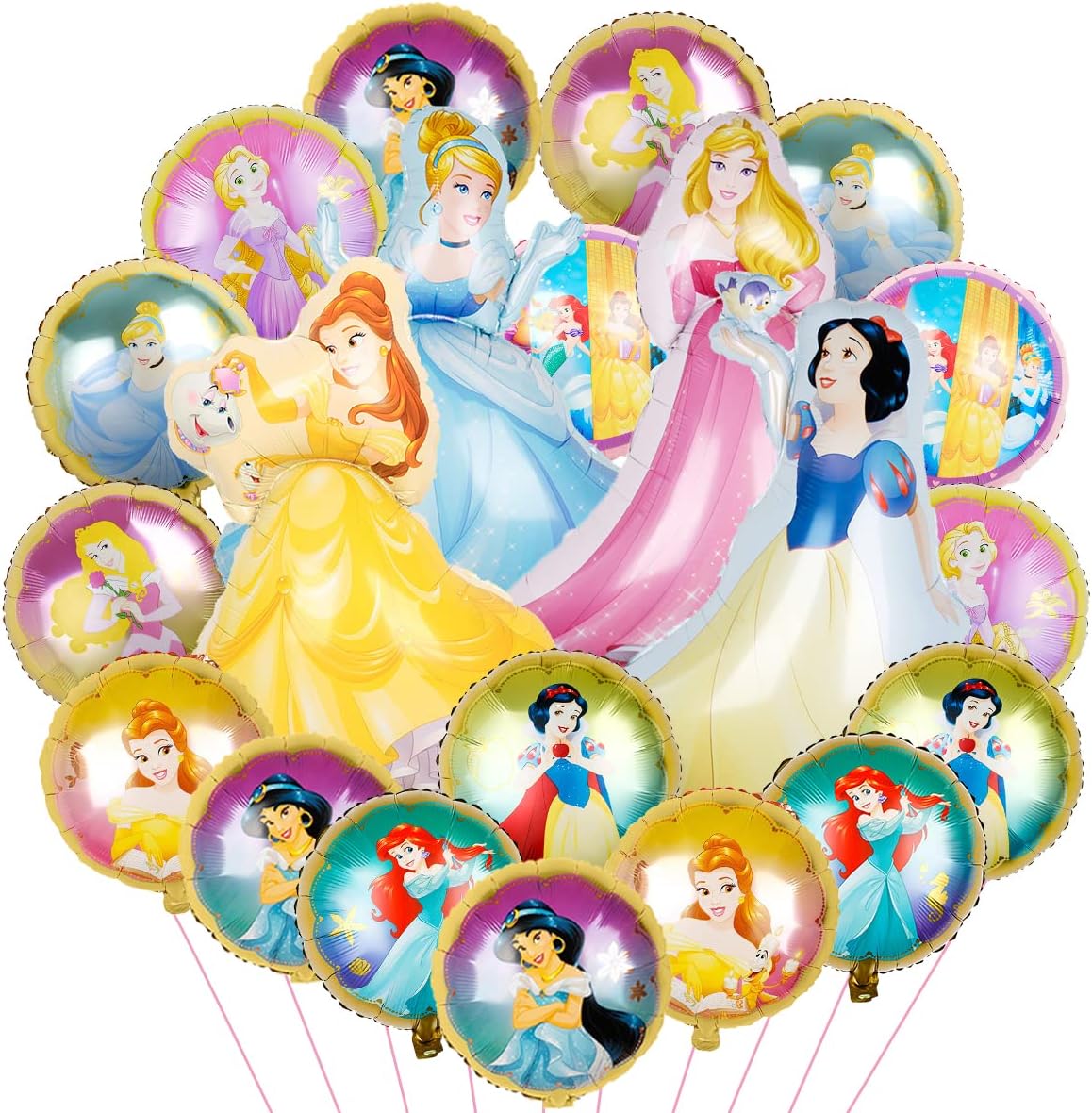 20 pcs Princess theme Party Foil Balloons