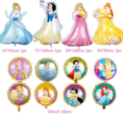 20 pcs Princess theme Party Foil Balloons