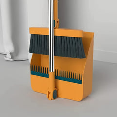 Long Handle Broom And Dustpan Set For Home (2pcs/set 123.95cm)