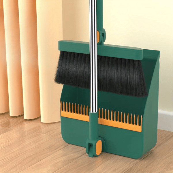 Long Handle Broom And Dustpan Set For Home (2pcs/set 123.95cm)