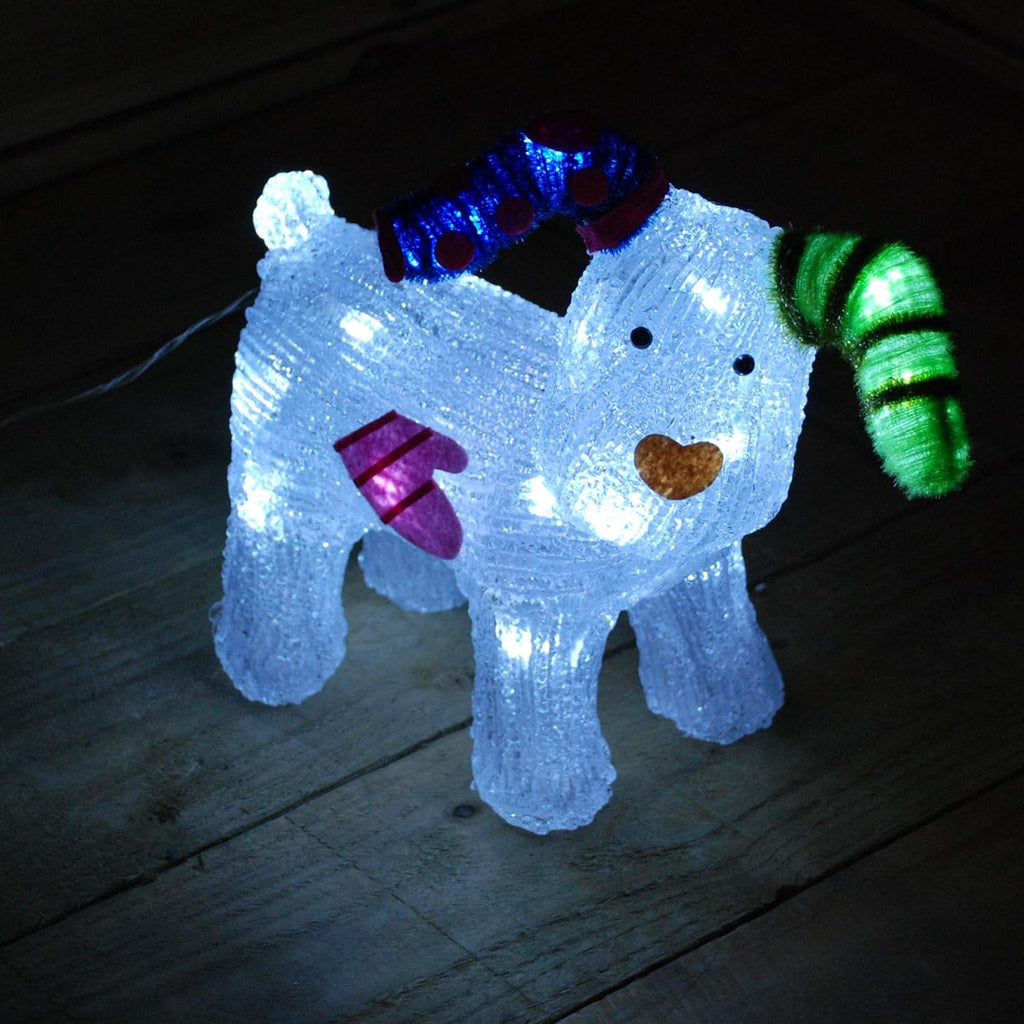 The Snowman 31cm Acrylic Snowdog Figure 24 LEDs