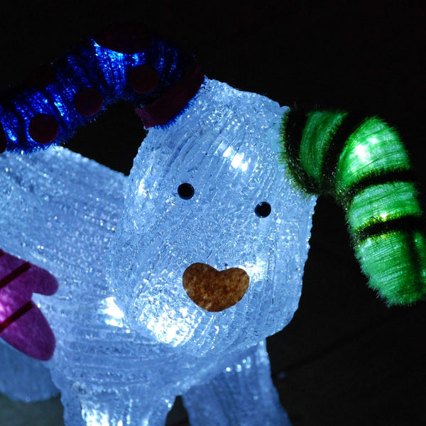 The Snowman 31cm Acrylic Snowdog Figure 24 LEDs
