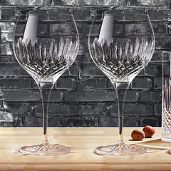 Luigi Bormioli Diamante Crystal Gin Glasses, 8 Pack