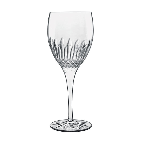 Luigi Bormioli Diamante Crystal Wine Glasses, 8 Pack