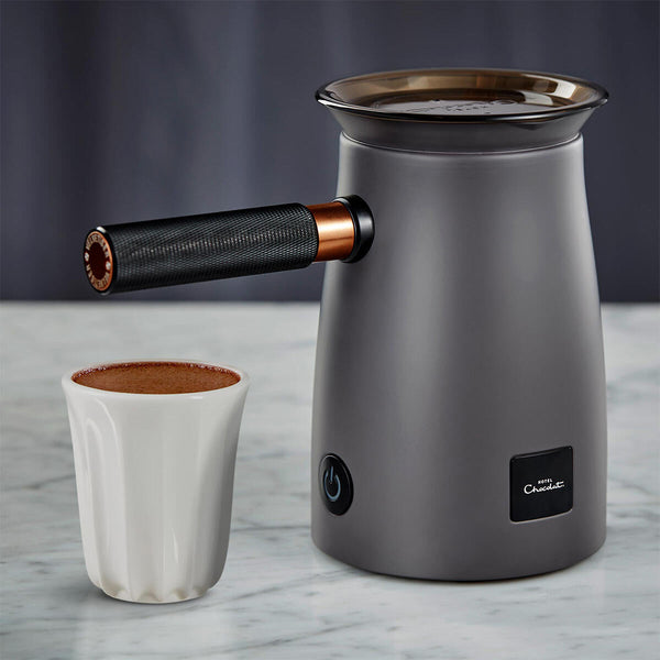 Hotel Chocolat Velvetiser, Hot Chocolate Maker Complete Starter Kit, Charcoal