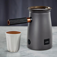 Hotel Chocolat Velvetiser, Hot Chocolate Maker Complete Starter Kit, Charcoal