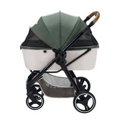 Ibiyaya Retro Luxe Pet Stroller | Soft Sage