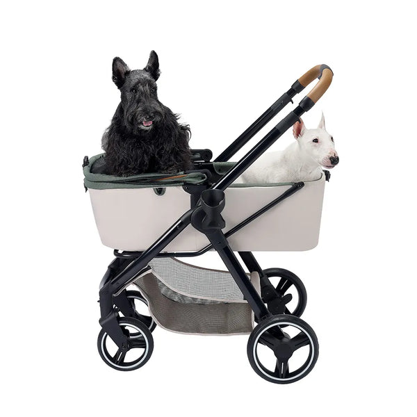 Ibiyaya Retro Luxe Pet Stroller | Soft Sage