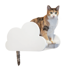 WALL-MOUNTED CLOUD SHAPED CAT PERCHES (WHITE)