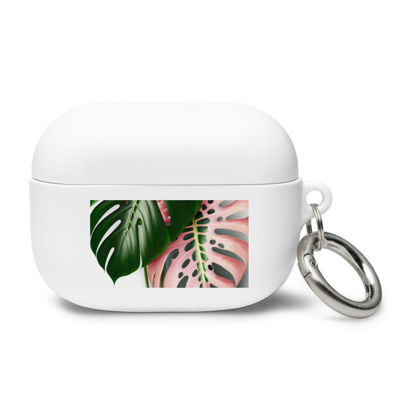 Pink Monstera AirPods case