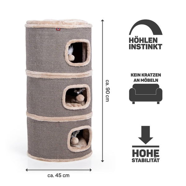 The Simba XXL Barrel (Beige) Cat Tree