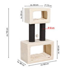 The Columbia Cat Tree (Cream | Black)