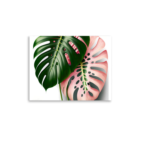 Pink Monstera Poster