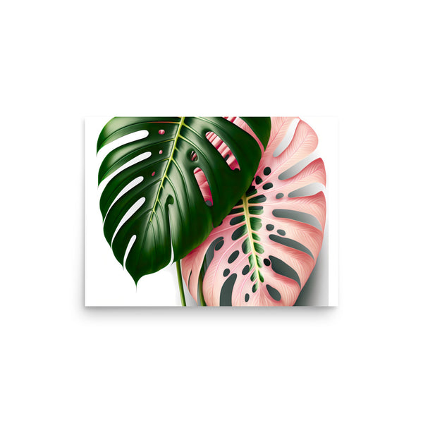 Pink Monstera Poster