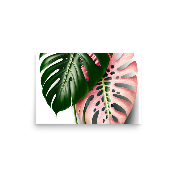 Pink Monstera Poster