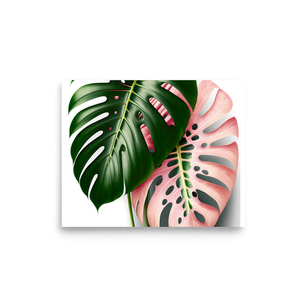 Pink Monstera Poster