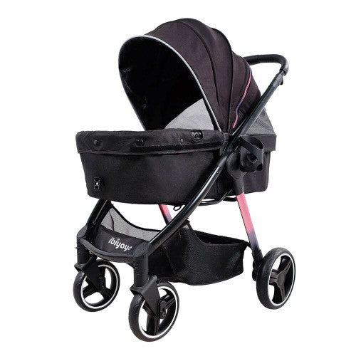 Ibiyaya® Retro Luxe Pet Stroller | Prism Black