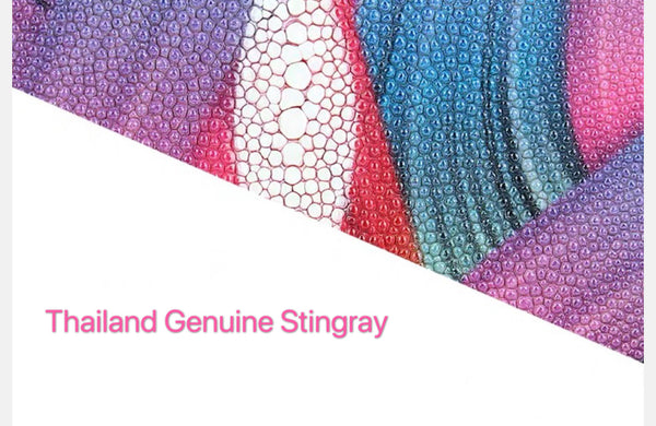 Genuine Stingray Skin Wallet(Colourful)