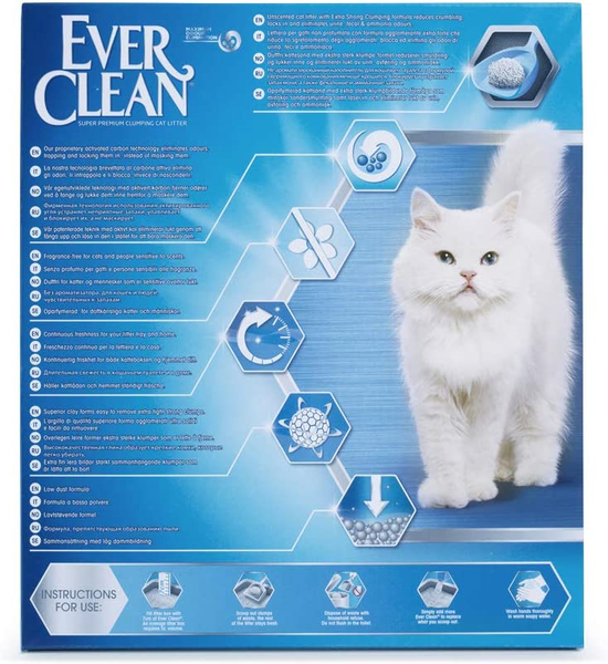 Ever Clean Extra Strong Clumping Cat Litter, 10 Litre, Unscented