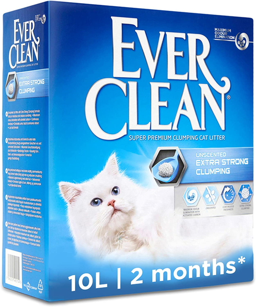 Ever Clean Extra Strong Clumping Cat Litter, 10 Litre, Unscented