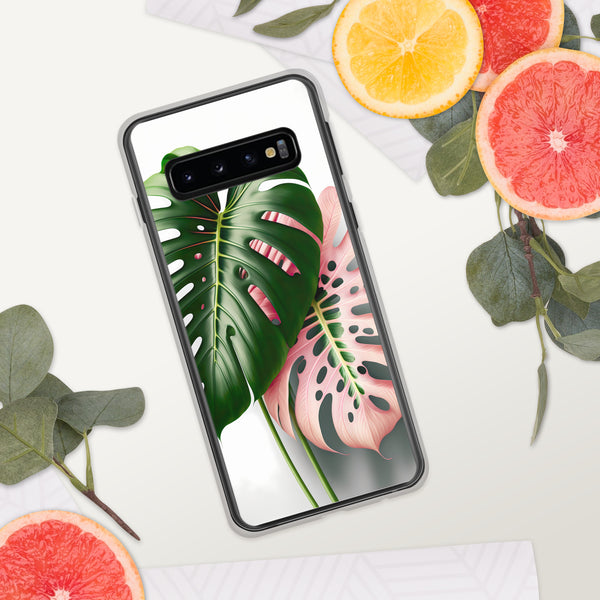 Pink Monstera Samsung Case