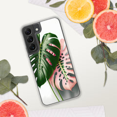 Pink Monstera Samsung Case