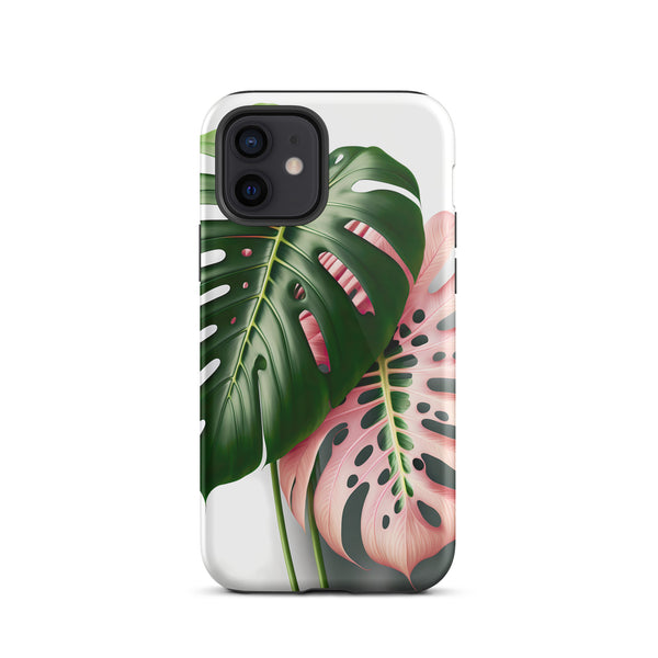 Pink Monstera Tough iPhone case