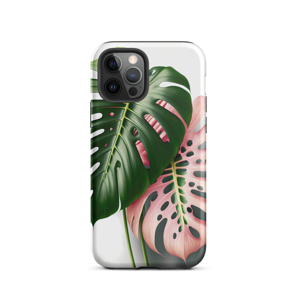 Pink Monstera Tough iPhone case