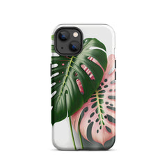 Pink Monstera Tough iPhone case