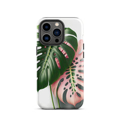 Pink Monstera Tough iPhone case