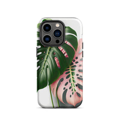 Pink Monstera Tough iPhone case